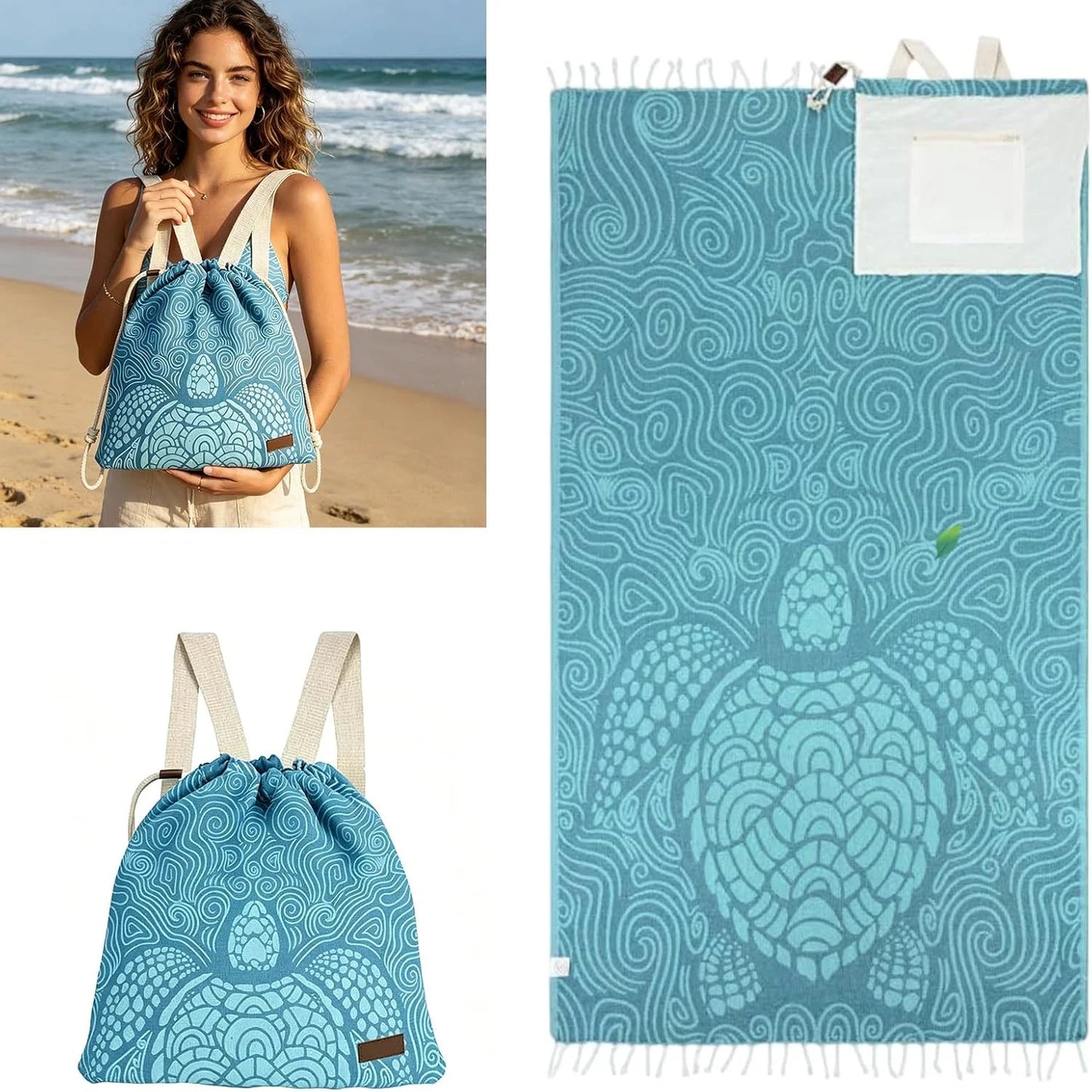 RollnGo™Convertible Beach Towel Bag