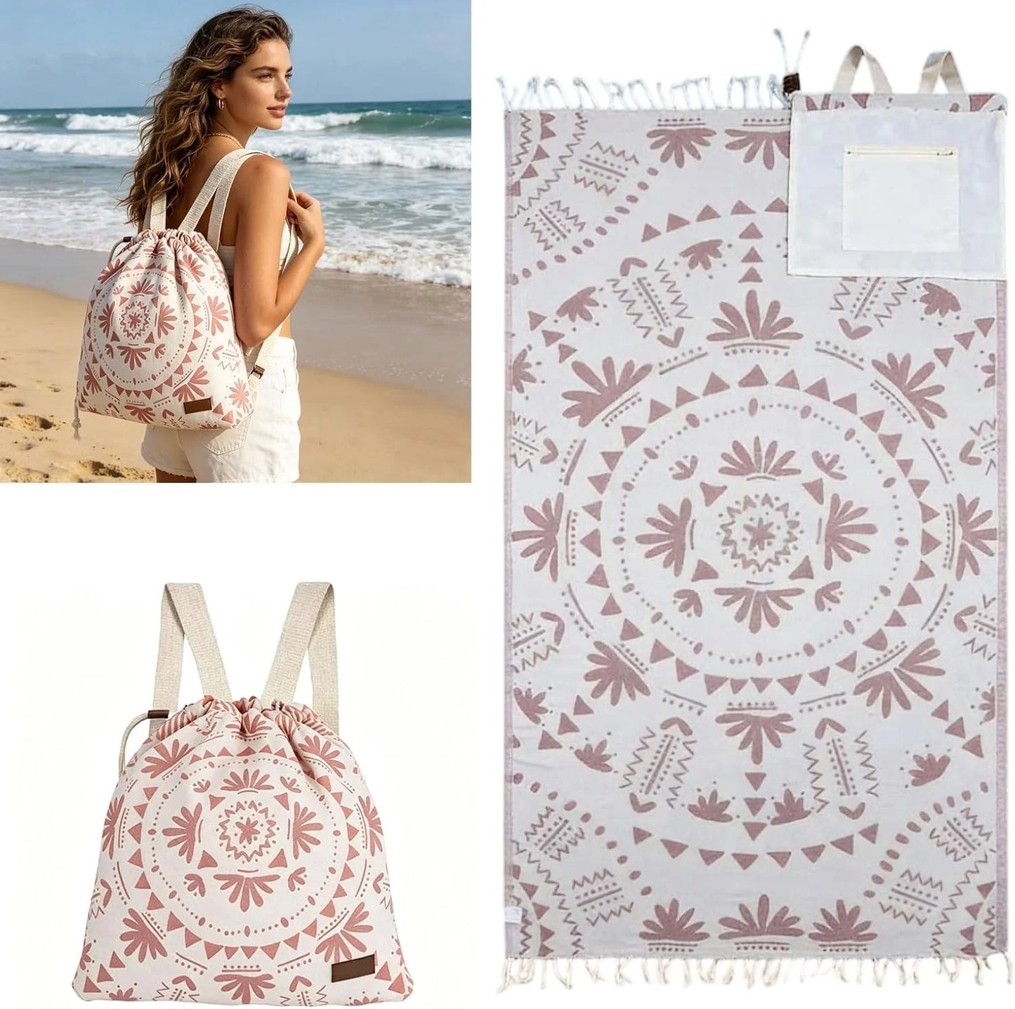 RollnGo™Convertible Beach Towel Bag
