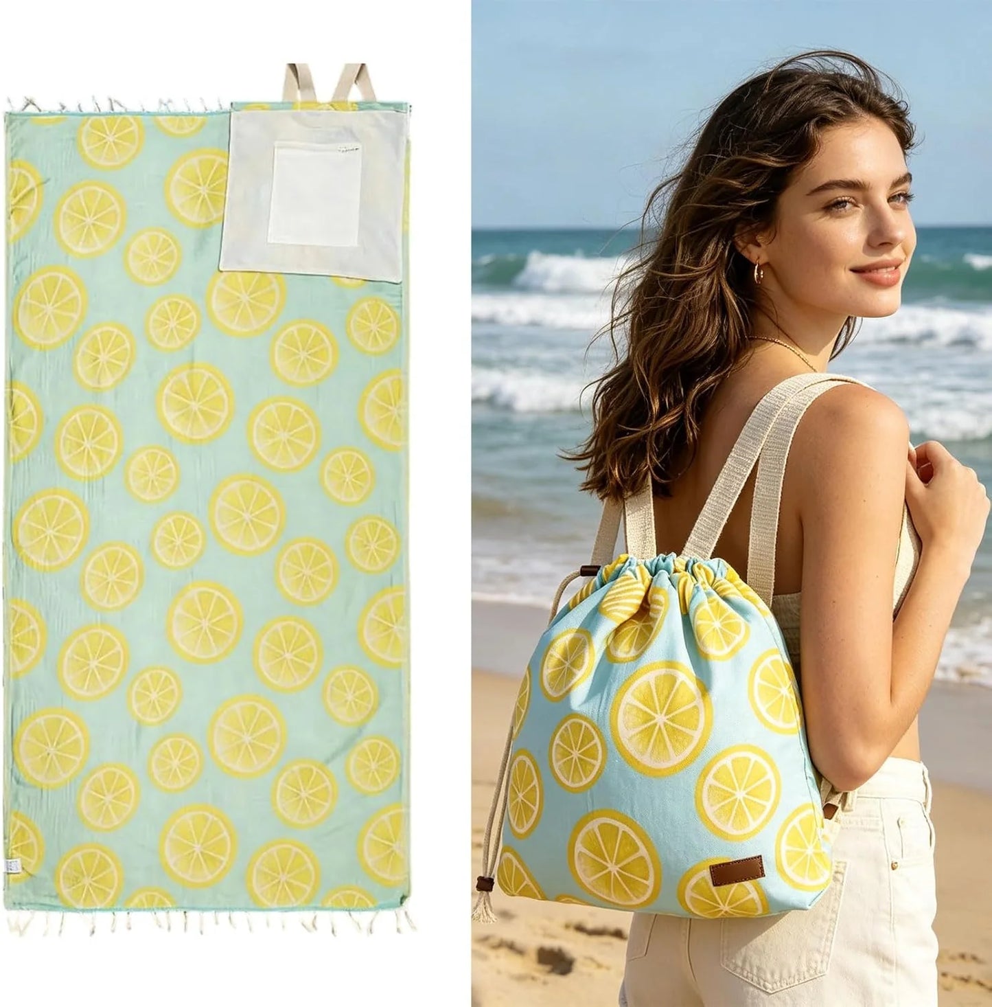 RollnGo™Convertible Beach Towel Bag